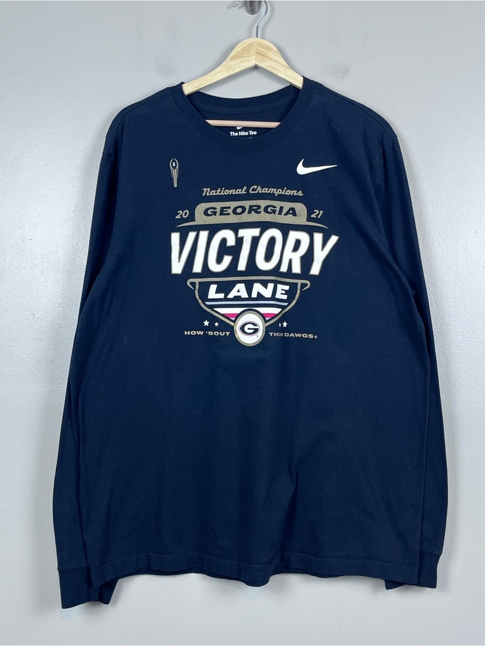 Nike Men's Georgia Bulldog 2021 National Championship Graphic Print Tee Size XL